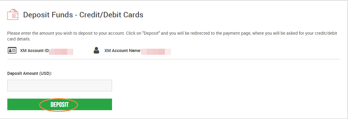 How to deposit in XM Group
