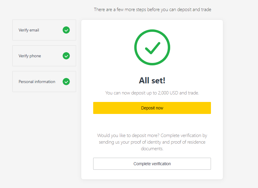 How to open an EXNESS real account