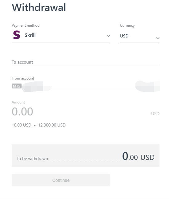 How to withdraw from EXNESS